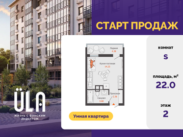 Квартира 22 м², студия - изображение 1