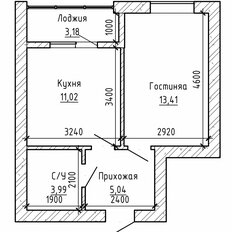 Квартира 36,6 м², 1-комнатная - изображение 1