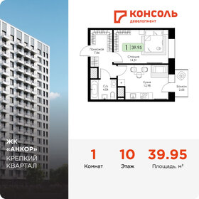 Квартира 40 м², 1-комнатная - изображение 1