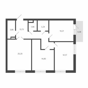 Квартира 86,6 м², 3-комнатная - изображение 1