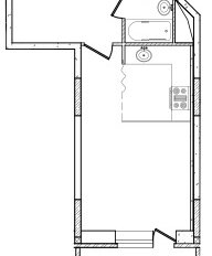 Квартира 30,7 м², 1-комнатная - изображение 3
