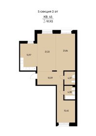 Квартира 91,9 м², 3-комнатная - изображение 2