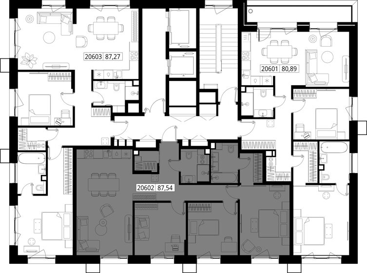 58,2 м², 3-комнатная квартира 15 374 112 ₽ - изображение 46