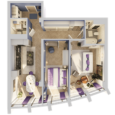 Квартира 79,9 м², 2-комнатная - изображение 4