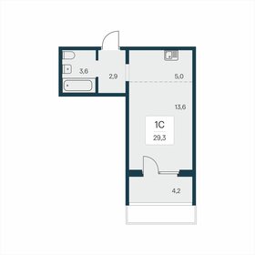 Квартира 29,3 м², студия - изображение 1