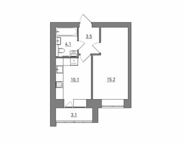 Квартира 36 м², 1-комнатная - изображение 2