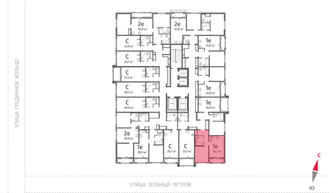 Квартира 36,7 м², 1-комнатная - изображение 3