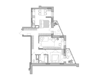 Квартира 75,4 м², 2-комнатная - изображение 2