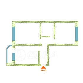 Квартира 66 м², 2-комнатная - изображение 5