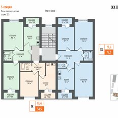 Квартира 77,6 м², 3-комнатная - изображение 2