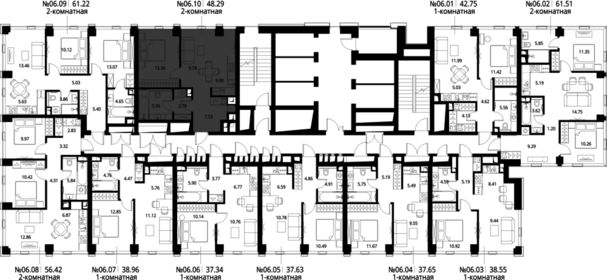 Квартира 48,3 м², 1-комнатная - изображение 3