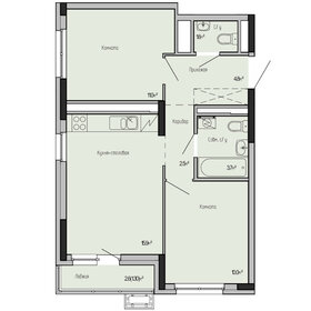 Квартира 50,8 м², 2-комнатная - изображение 1