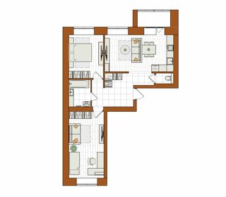Квартира 71,1 м², 3-комнатная - изображение 1