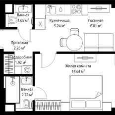 Квартира 35,2 м², 1-комнатная - изображение 3