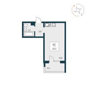 Квартира 29,1 м², студия - изображение 1