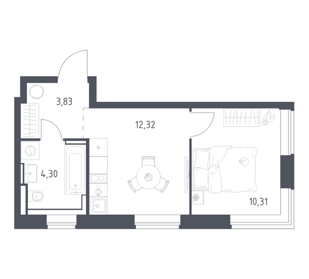50 м², 2-комнатная квартира 5 700 000 ₽ - изображение 105