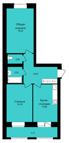 Квартира 63 м², 2-комнатная - изображение 1