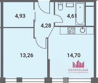 Квартира 42 м², 1-комнатная - изображение 1