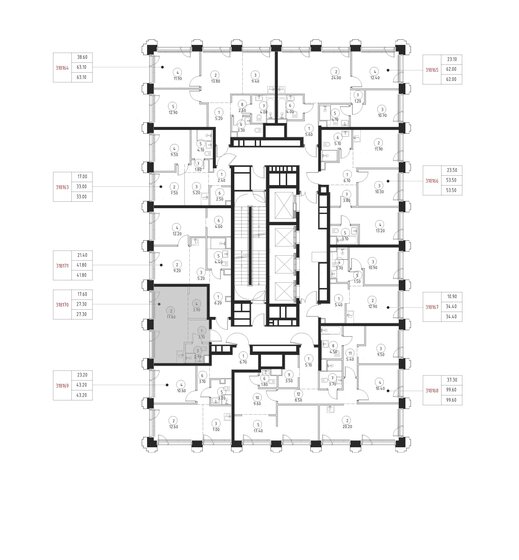 26,4 м², квартира-студия 15 000 000 ₽ - изображение 158