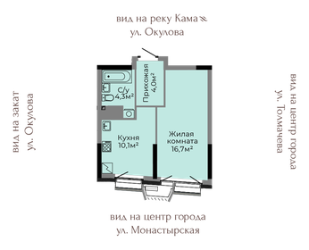 Квартира 35,1 м², 1-комнатная - изображение 1