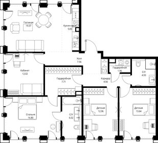 Квартира 113,4 м², 4-комнатная - изображение 2
