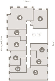 Квартира 57,2 м², 1-комнатная - изображение 2