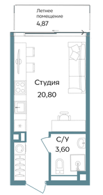 Квартира 29,3 м², студия - изображение 1