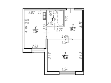 Квартира 41,4 м², 1-комнатная - изображение 1
