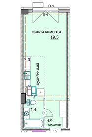 Квартира 33,5 м², студия - изображение 1