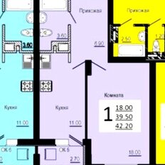 Квартира 42 м², 1-комнатная - изображение 2
