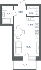 Квартира 29,5 м², 1-комнатная - изображение 1