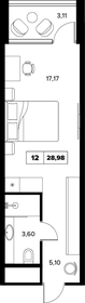 Квартира 29 м², 1-комнатные - изображение 1