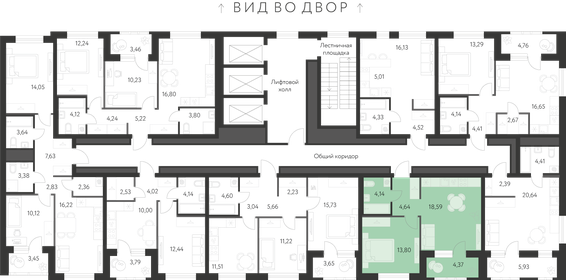 Квартира 43,4 м², 1-комнатная - изображение 2