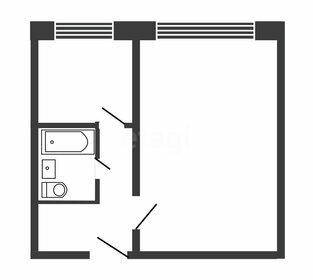 Квартира 29,6 м², 1-комнатная - изображение 5