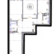 Квартира 98,4 м², 3-комнатная - изображение 2