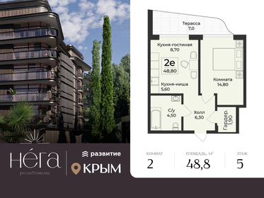 Квартира 48,8 м², 2-комнатная - изображение 1