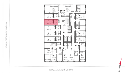 Квартира 25,4 м², студия - изображение 3