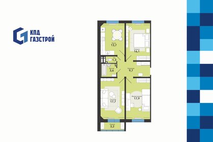 Квартира 83,2 м², 3-комнатная - изображение 1