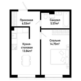 Квартира 40,7 м², 1-комнатная - изображение 1