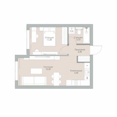 Квартира 40 м², 1-комнатная - изображение 2