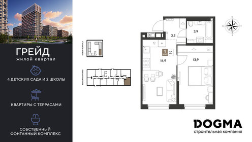 Квартира 36 м², 1-комнатная - изображение 1