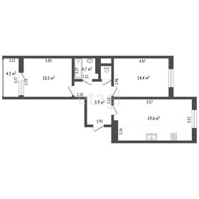 Квартира 51,8 м², 2-комнатная - изображение 1