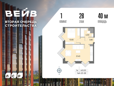 Квартира 40 м², 1-комнатная - изображение 1