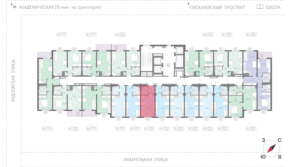 22,2 м², квартира-студия 5 663 220 ₽ - изображение 48