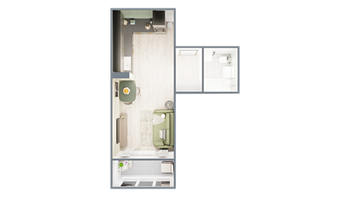 Квартира 33,9 м², студия - изображение 2