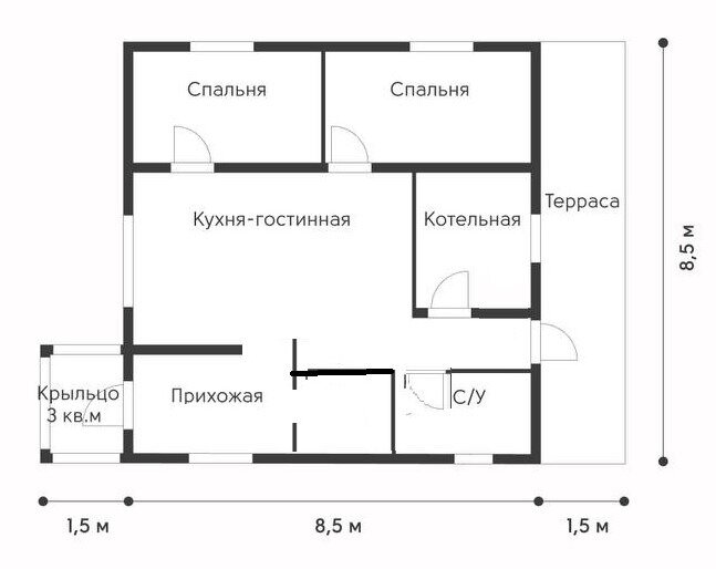 42,4 м², 1-комнатная квартира 4 706 400 ₽ - изображение 21