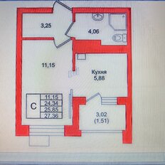 Квартира 25,9 м², студия - изображение 2