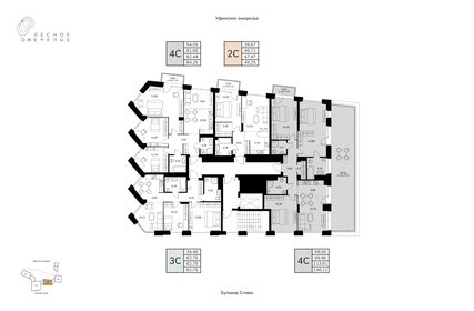 Квартира 113,8 м², 4-комнатная - изображение 2