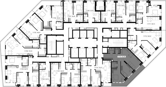 Квартира 83,7 м², 2-комнатная - изображение 3