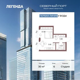 Квартира 30 м², студия - изображение 1